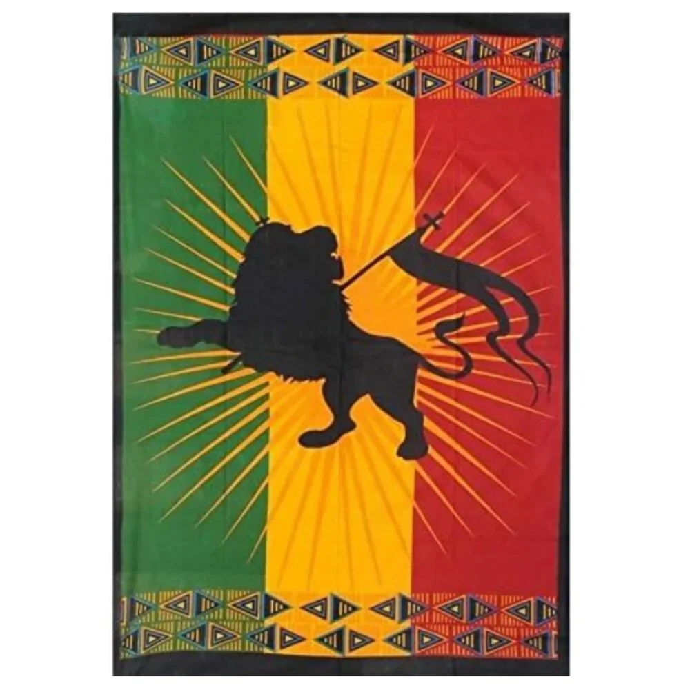 Rasta Lion Flag Tapestry Large Wall Hanging (81